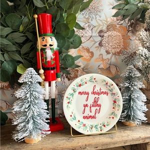 Merry Christmas ya filthy animal China plate!
